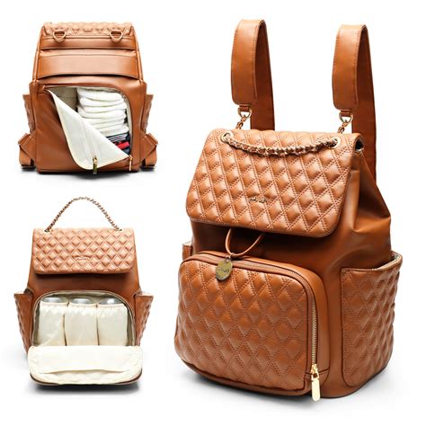 real leather diaper bag backpack